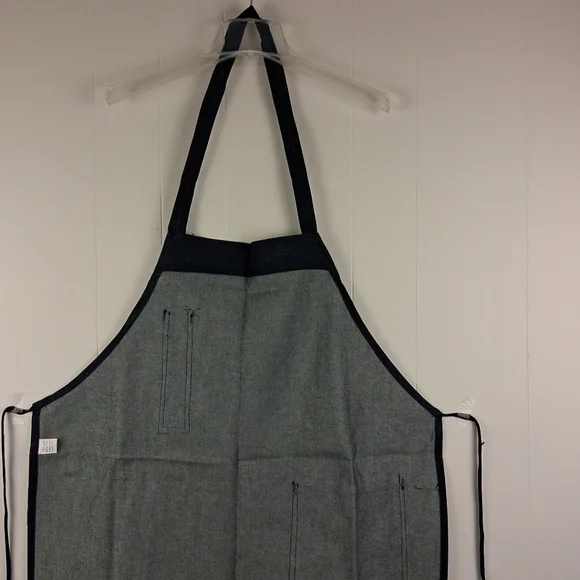 Denim Shop Apron Work Machine Pockets - Picture 6 of 8